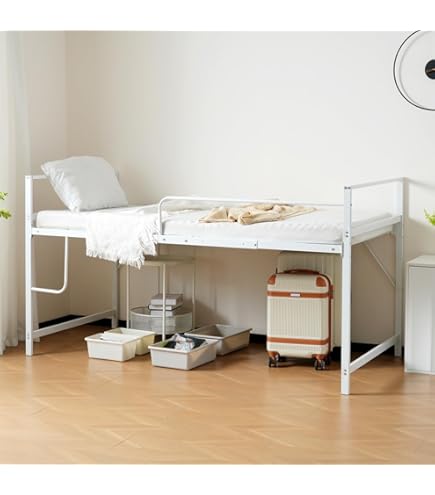 Amazon｜【高さ110cm/90cm】ロフトベッド パイプベッド シングル